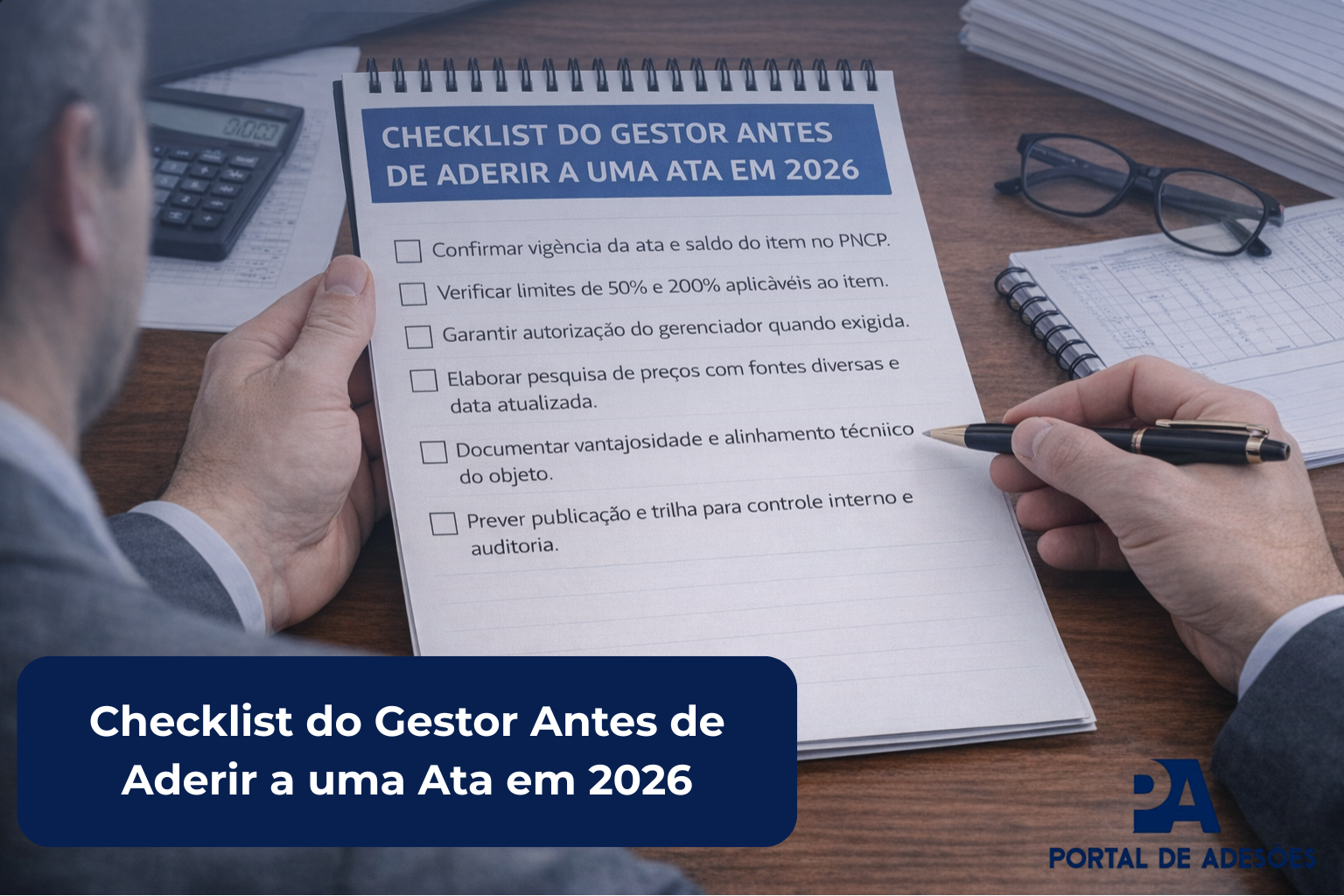 Checklist do Gestor Antes de Aderir a uma Ata em 2026