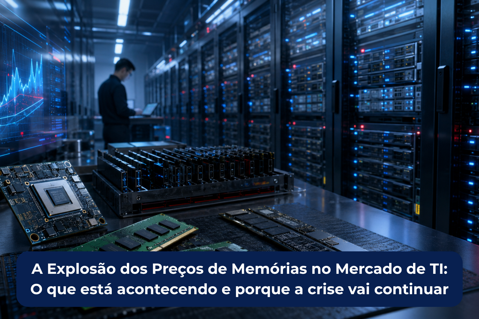 A Explosão dos Preços de Memórias no Mercado de TI:

O que está acontecendo e porque a crise vai continuar.
