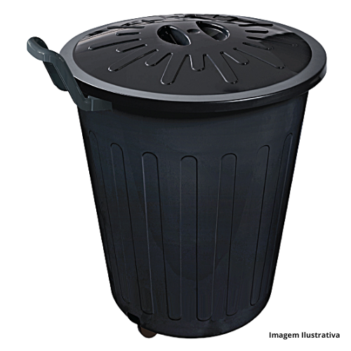 Lixeira Arqplast 100 L Preta