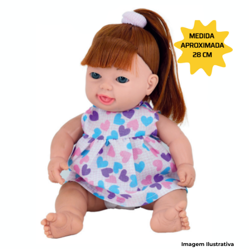Brinquedo Boneca Menina Ruiva Articulada 28cm - Portal de Adesões