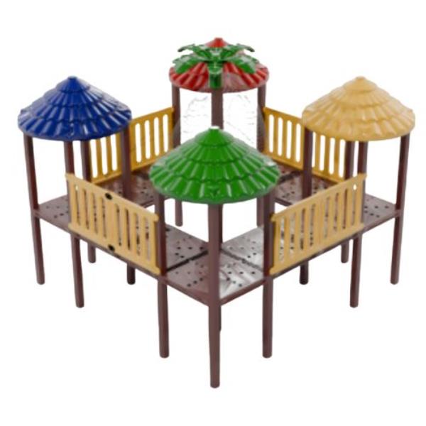 Módulo Pirâmide De Cordas Com Mastro Central