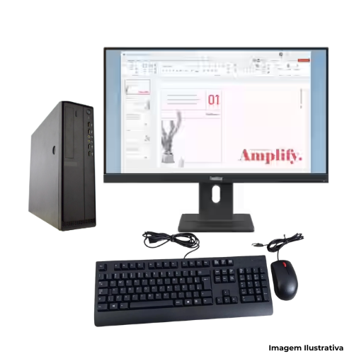 Computador Desktop Teravix DTM12A510: Processador Ryzen 5 8600G| Memória 16GB| Armazenamento SSD 512GB| Monitor 23,8" - Portal de Adesões