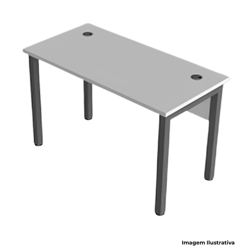 Mesa Escritório Individual Retangular Pé Trave FIT MRFIT1406 135x60x74cm - Portal de Adesões
