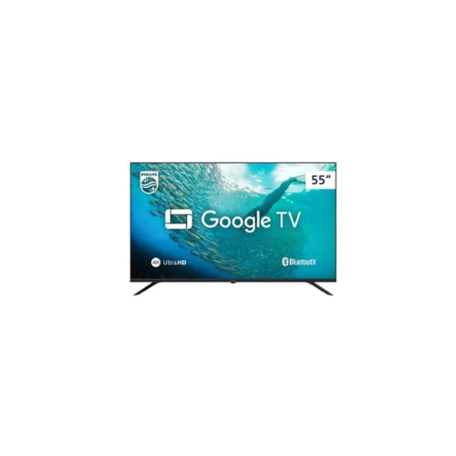 Televisor Philips 55PUG7019/78: Smart TV 55"| Led Ultra HD 4K| Comando De Voz| Google TV| Wi-fi| Bluetooth| HDMI| USB| LAN Ethernet