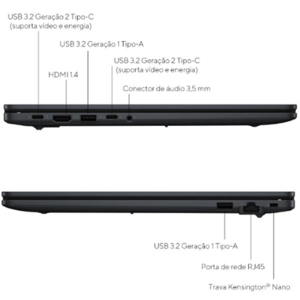 Notebook Asus Expertbook B1503CVA-S70005: 8GB RAM| 256GB SSD| Tela 15,6"| Webcam| Garantia 3 Anos On-Site