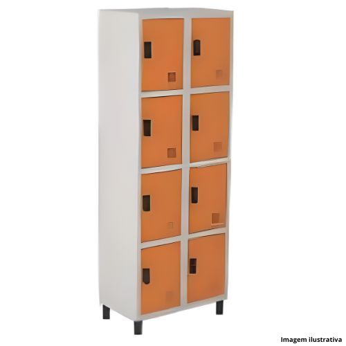 Armário Aço Marzo Vitorino Roupeiro 1.9x0.7m 8 Portas - Portal de Adesões