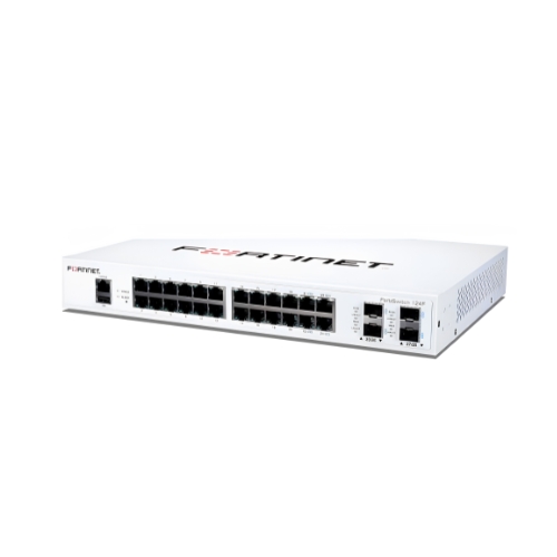 Switch Fortinet FortiSwitch FS-124F 24 Portas Gigabit Com 4 Portas SFP+ 10G: Garantia 3 Anos