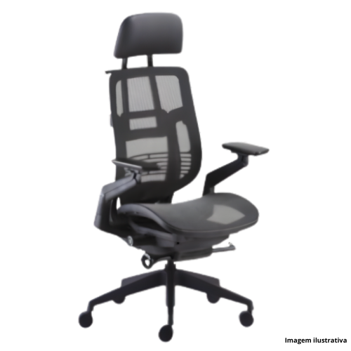 Cadeira Giratória Diretor com Braços Reguláveis