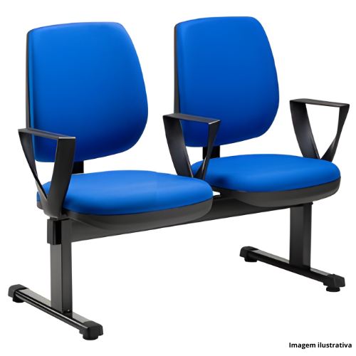 Longarina Plaxmetal Altrix 2 Lugares AL175-C-L2L-CB - Portal de Adesões