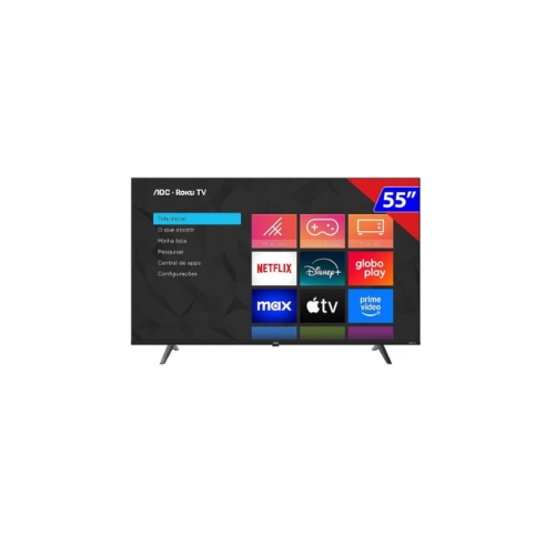 Televisor AOC 55U7045/78G: Smart TV 55"| UHD LED 4K| Comando De Voz| Roku TV| Wi-fi| Bluetooth| HDMI| USB - Portal de Adesões