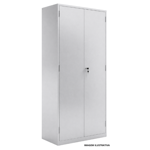 Armário De Aço 2 Portas 900x1970x400mm (LxAxP) Com 4 prateleiras