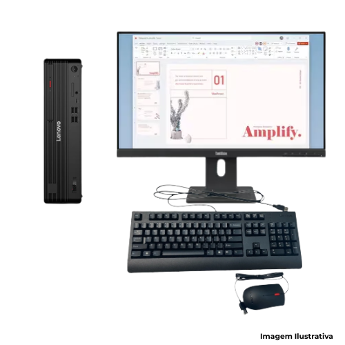 Computador Desktop Lenovo ThinkCentre M70s Gen6: Processador Ultra 7| 32GB RAM| 1TB SSD| NVIDIA GeForce| Monitor 23,8"| Garantia 5 Anos On-Site - Portal de Adesões