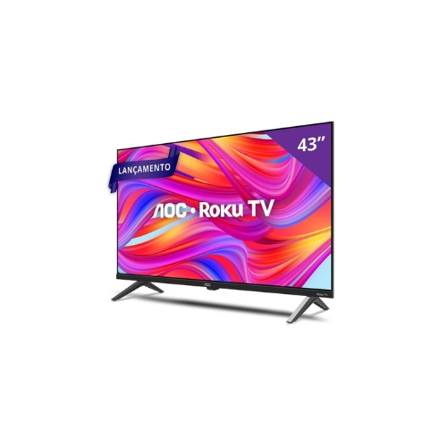 Imagem do produto Televisor AOC 43S5045/78G: Smart TV 43"| DLED 4K| Comando De Voz| Roku TV| Wi-fi| Bluetooth| HDMI| USB| Lan Ethernet da marca AOC - miniatura 2