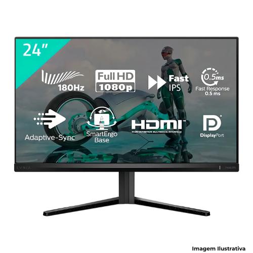 Monitor Philips 24M2N3200L Full HD LED Bivolt: Tela 24"