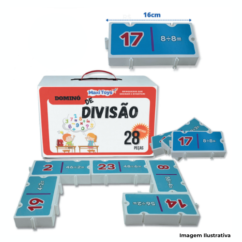 Brinquedo Dominó De Divisão 28 Peças - Portal de Adesões