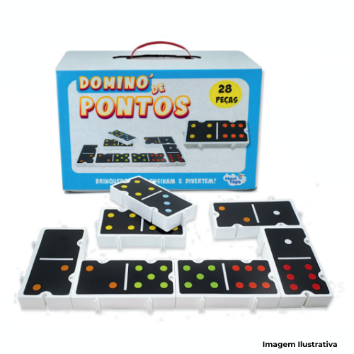 Brinquedo Dominó De Pontos 28 Peças - Portal de Adesões