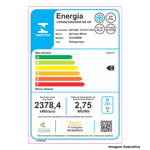 Ar-Condicionado Midea Janela ZCK305BB: 27.000 Btus| Mecânico| Ciclo Frio