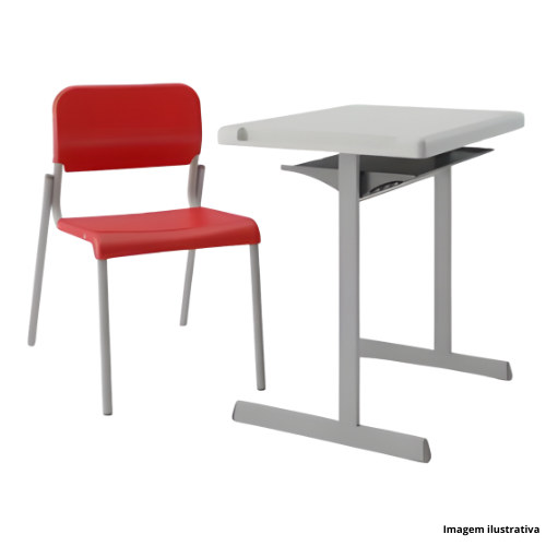 Conjunto Escolar Mesa E Cadeira Dimensional 4 - Portal de Adesões