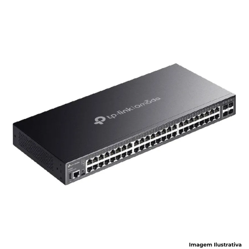 Switch TP-Link SG5452XMPP Gerenciavel Omada L3 Stackable Lite Gigabit POE++ 48 Portas