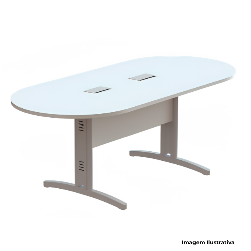 Mesa Reunião Oval 240x110x74cm Genius 78224 - Portal de Adesões