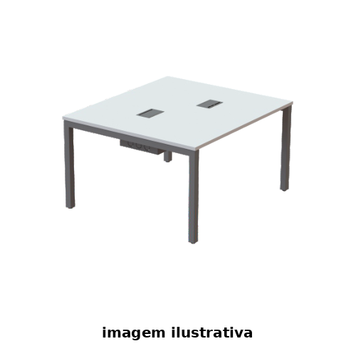 Mesa Escritório Plataforma 2 Lugares Posto Duplo JT13514ED - Portal de Adesões