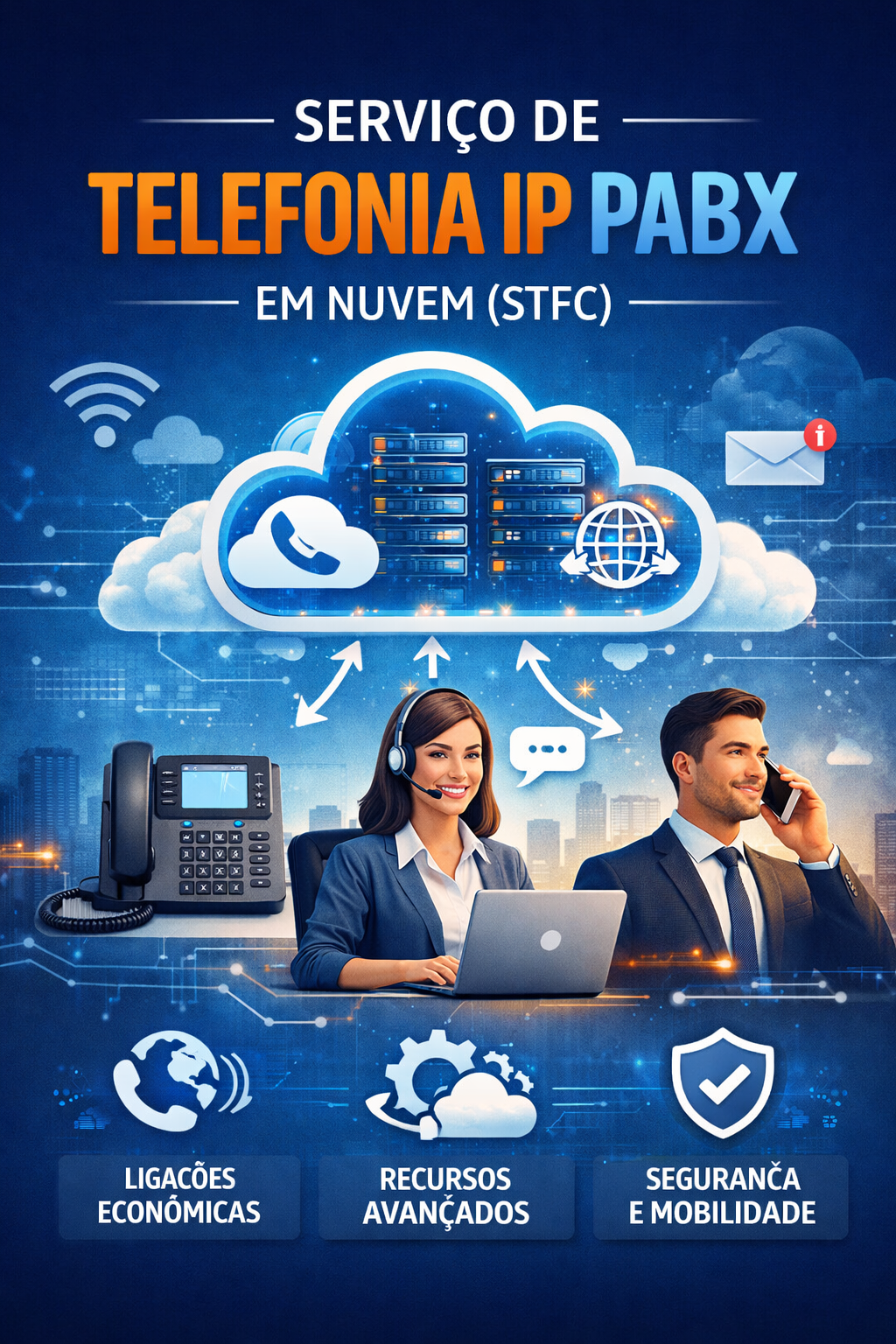 Serviço de Telefonia IP PABX em Nuvem (STFC). Solução Tecnológica De Telefonia Com Fornecimento Em Regime De Aluguel De Aparelho Telefônico Com Fonte De Alimentação, Licença De Assinatura, Licença Para Utilização Dos Ramais, Tráfego De Ligações - Portal de Adesões