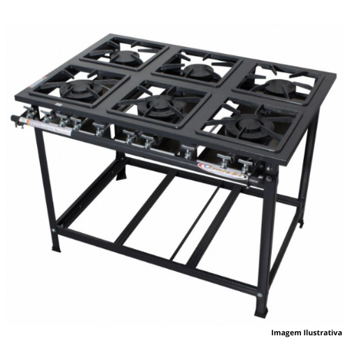 Fogão Itajobi G2 P7 INOX 77123CI + Forno Itajobi 48L Tampa Inox 9008