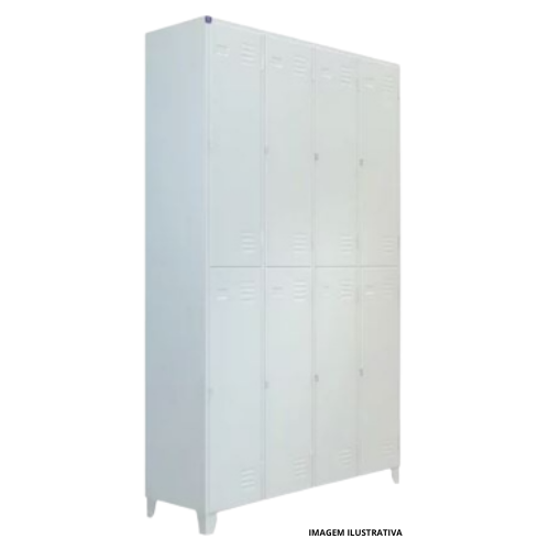 Roupeiro De Aço 8 Portas 1250x1970x450mm (LxAxP) - Portal de Adesões