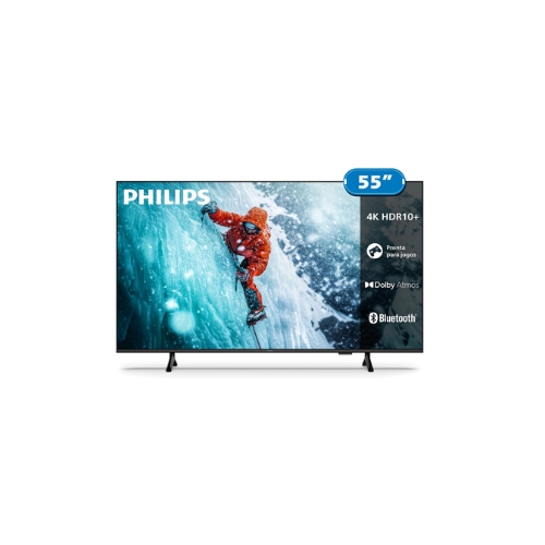 Televisor Philips 55PUG7300/78: Smart TV 55"| Led Ultra HD 4K| Comando De Voz| Google TV| Wi-fi| Bluetooth| HDMI| USB| LAN Ethernet - Portal de Adesões