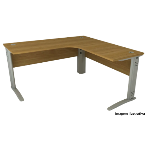 Mesa De Escritório Martinucci Em Formato Delta