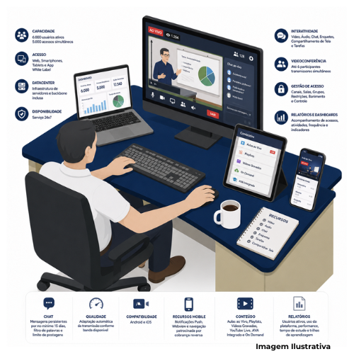 Serviço de provimento de Transmissão de Aulas ao Vivo e Gravadas com Interação entre Usuários - Portal de Adesões