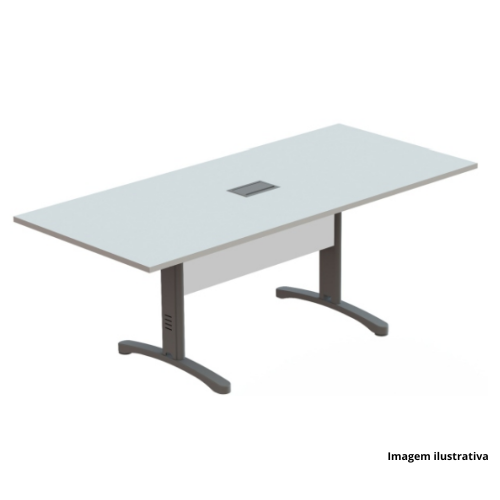 Mesa Reunião Retangular Genius 78200AB 250x100x74cm - Portal de Adesões