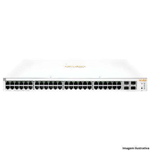 Switch HPE Aruba Instant On 1930 JL686B 48 Portas + Cabo Console RJ45 E Acessórios: Processador 800 MHz| Garantia 3 Anos