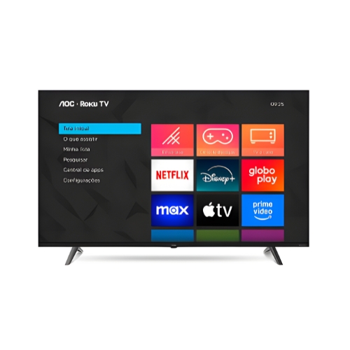 Televisor AOC 55U7045/78G: Smart TV 55"| UHD LED 4K| Comando De Voz| Roku TV| Wi-fi| Bluetooth| HDMI| USB - Portal de Adesões