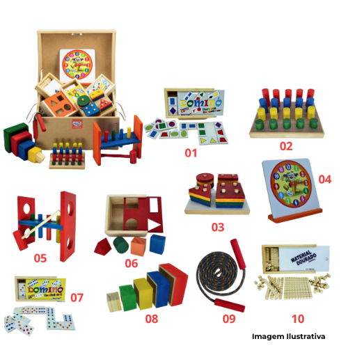 Baú Pedagógico Com 10 Brinquedos - Portal de Adesões