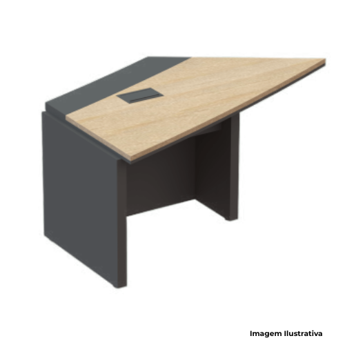 Módulo Trapézio Mesa Para Conferência Confer CFMDP3226 140x80x74cm - Portal de Adesões