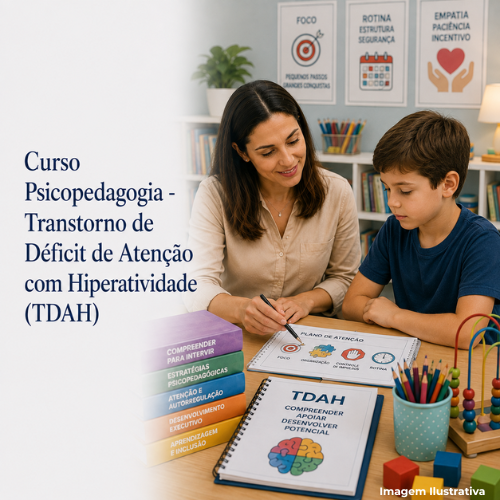 Curso Psicopedagogia - Transtorno de Déficit de Atenção com Hiperatividade (TDAH) - Portal de Adesões