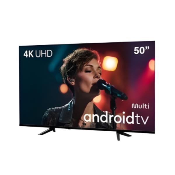 Televisor Multilaser TL067M: Smart TV 50"| DLED UHD 4K| Comando De Voz| Android| Wi-fi| Bluetooth| HDMI| USB