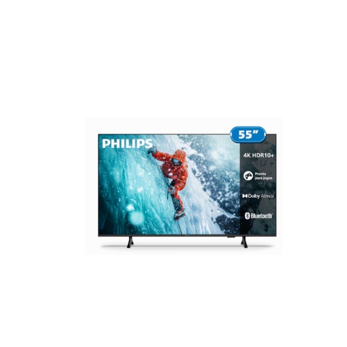 Imagem do produto Televisor Philips 55PUG7300/78: Smart TV 55"| Led Ultra HD 4K| Comando De Voz| Google TV| Wi-fi| Bluetooth| HDMI| USB| LAN Ethernet da marca Philips - miniatura 1