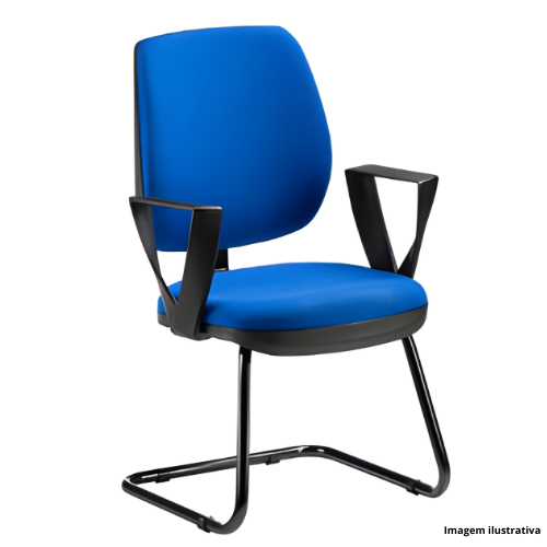 Cadeira Fixa Plaxmetal Espaldar Médio Altrix AL175-C-FS