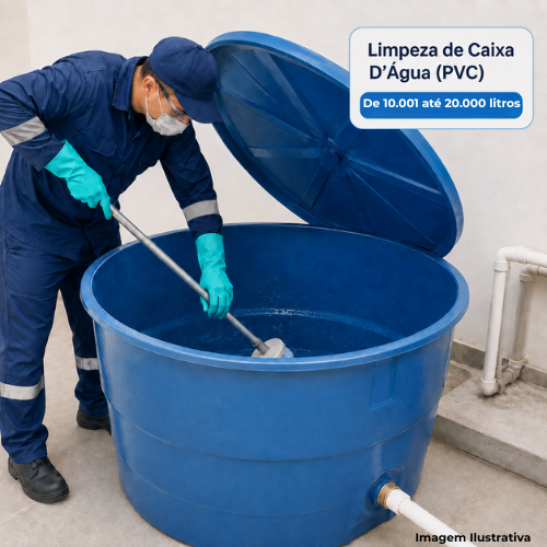 Serviço de Limpeza de Caixa D’Água (PVC) – De 10.001 até 20.000 litros - Portal de Adesões