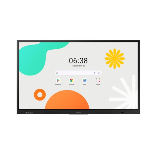 Tela Interativa Samsung WA65F: Tela 65"| Memória 8GB| Armazenamento 64GB| Processador Octa-core| Garantia De 36 Meses On-Site