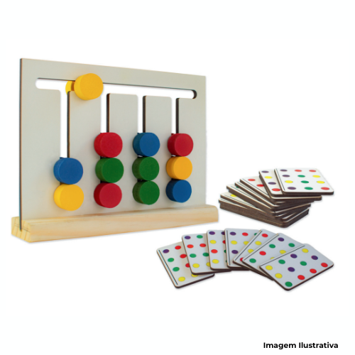 Brinquedo Painel Sequência De Cores Em MDF - Portal de Adesões