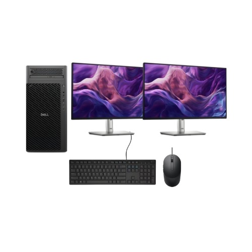 Workstation Dell Pro Max Tower T2 FCT2250: Processador Ultra 9| 128GB RAM| 2+2TB SATA| 2TB SSD| 2x Monitor 23,8"| NVIDIA RTX 4000| Garantia 3 Anos On-Site