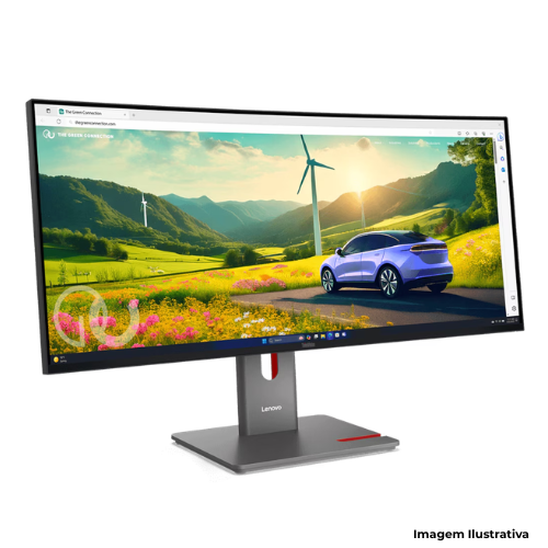 Monitor Lenovo ThinkVision P34WD-40 5WS1N92558: Tela 34" Curvo Ultrawide