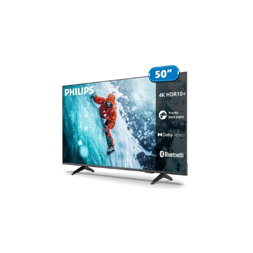 Televisor Philips 50PUG7300/78: Smart TV Led 50"| Ultra HD 4K| Comando De Voz| Google TV| Wifi| Bluetooth| HDMI| USB| LAN Ethernet