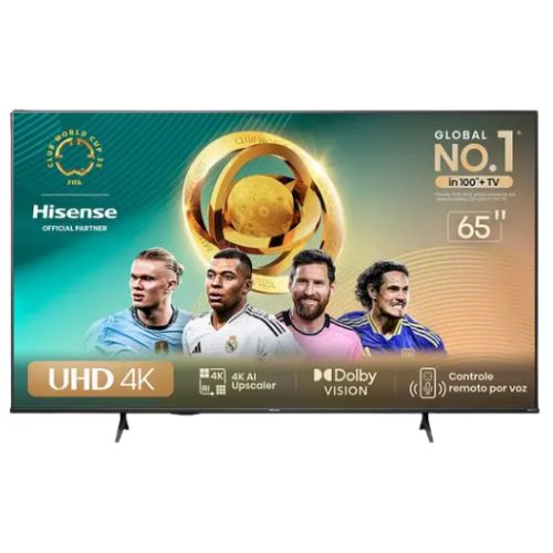 Televisor Hisense DLED 4K 65A6K: Smart TV 65"| UHD DLED 4K| Comando De Voz| Google TV| Wi-fi| Bluetooth| HDMI| USB