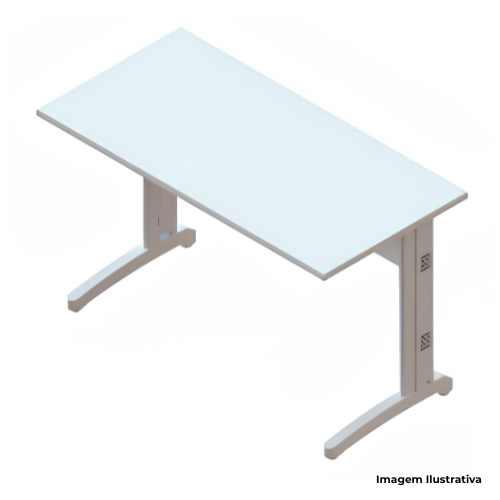 Mesa De Trabalho Retangular Genius 120X60X74cm 78120 - Portal de Adesões