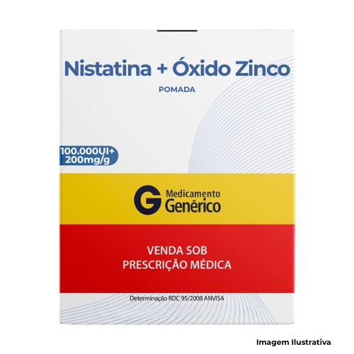 Nistatina 100.000UI/g + Óxido Zinco 200mg/g Pomada 60g - Portal de Adesões