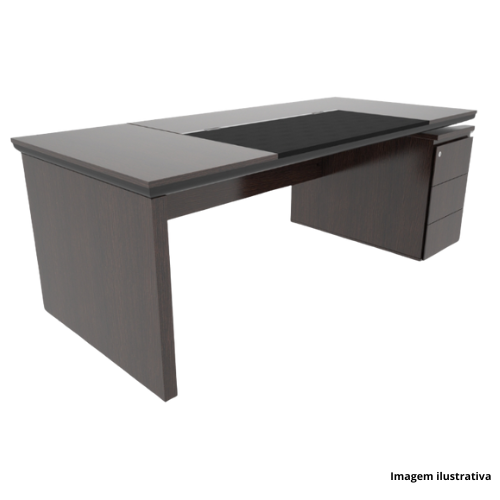 Mesa Presidente Com Gaveteiro Acoplado 1.8
